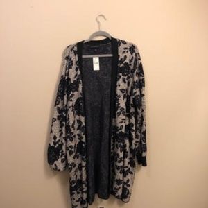 Lane Bryant Cardigan with floral print